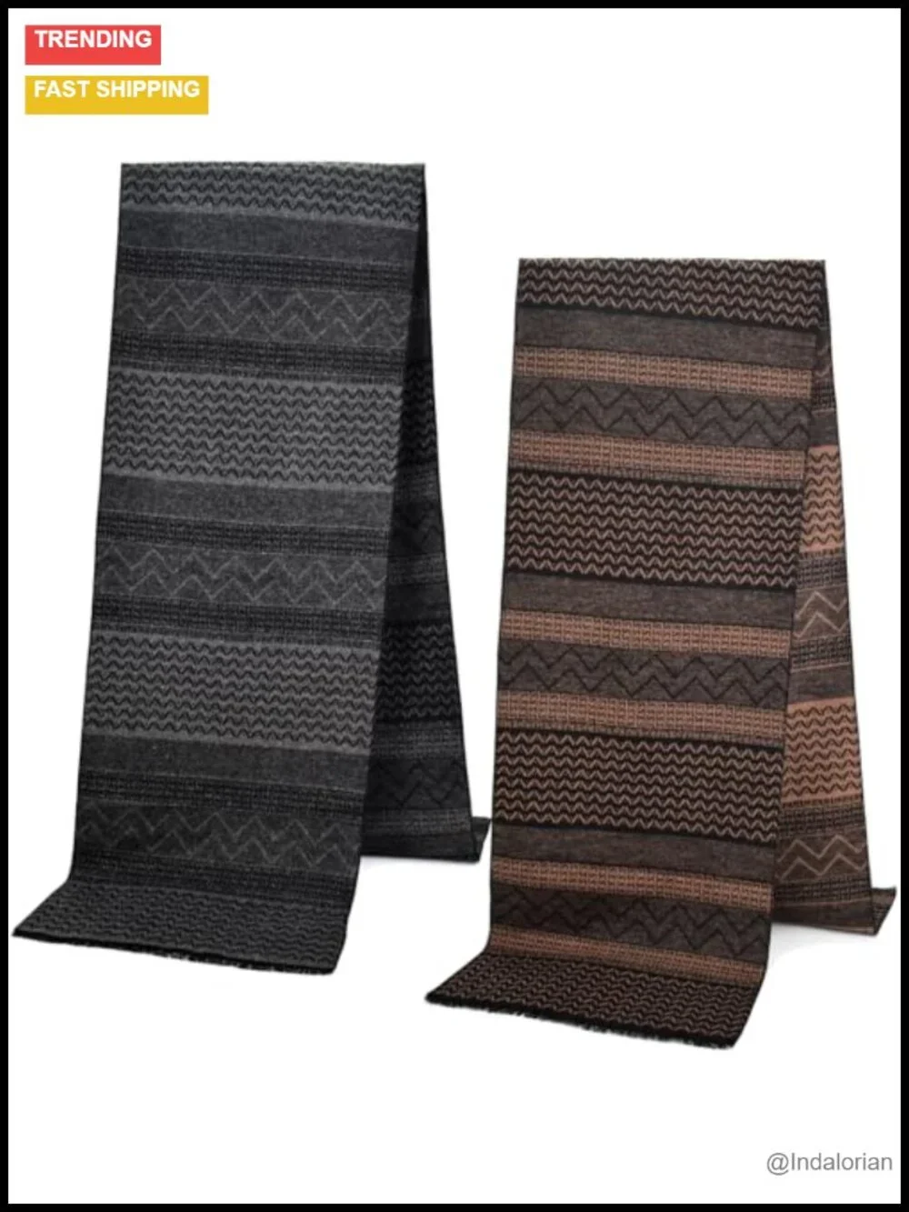 Winter Scarf, Soft Cashmere-Like Touch, Warm Long Neck Scarf for Cold Weather